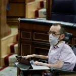 El portavoz de Unidas Podemos en el Congreso, Pablo Echenique