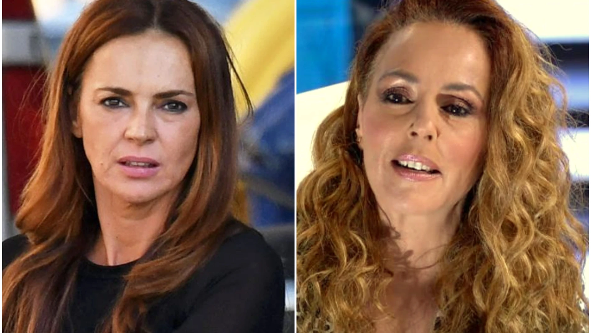 Olga Moreno y Rocío Carrasco en un montaje de La Razón