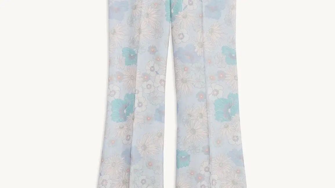 Pantalón fluido estampado.