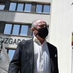 El exvicepresidente del Gobierno Rodrigo Rato, a la salida del Juzgado de Instrucción número 31 de Madrid