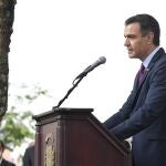 El presidente del Gobierno en una de sus declaraciones haciendo pedagogía sobre los indultos