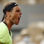 Rafa Nadal, durante Roland Garros 2021, en el que llegó a semifinales