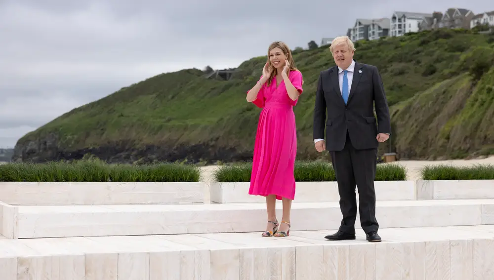 Boris Johnson y su mujer Carrie Johnson
