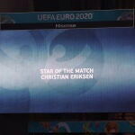 Christian Eriksen fue elegido Estrella del Partido en el Dinamarca-Finlandia