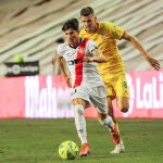 Fran García con el Rayo Vallecano.
