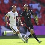 Marcelo Brozovic junto a Harry Kane, durante el Inglaterra-Croacia.