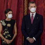 Don Felipe y doña Letizia han ofrecido una cena de Estado en honor al presidente de Corea del Sur.
