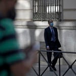 El inspector de la Policía Manuel Morocho se dirige a la Audiencia Nacional para prestar declaración en relación al caso ‘kitchen’