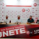 El secretario general de UGT Servicios Públicos de Castilla y León, Tomás Pérez, informa sobre la centralización de talleres por parte del Ministerio de Defensa