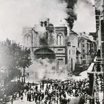 Una iglesia arde en Málaga