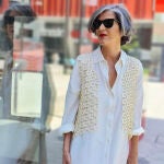 Carmen Gimeno con chaleco de Zara.