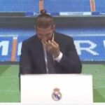 Sergio Ramos no pudo contener las lágrimas