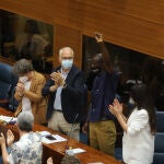 Momento en el que ha intervenido el diputado Serigne Mbaye