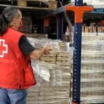 Distribución de alimentos de Cruz Roja