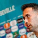 Sergio Busquets tomó la palabra en la previa del decisivo partido de España ante Eslovaquia en Sevilla