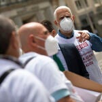 Jubilados de la asociación Asjubi, protestan por la penalización que sufren al prejubilarse pese a tener carreras de cotización de 40 años