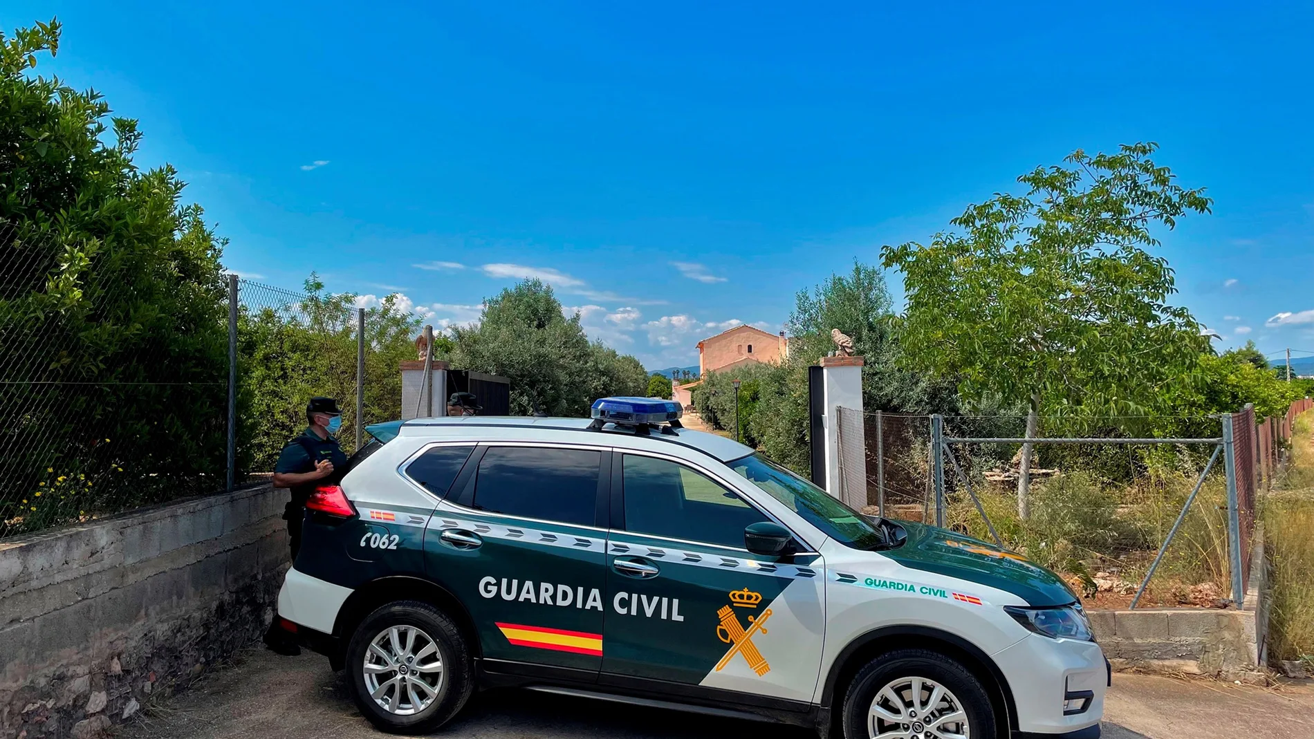 Un coche de la Guardia Civil de Valencia