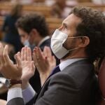 El líder del PP, Pablo Casado