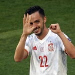 Pablo Sarabia con España. (EFE)