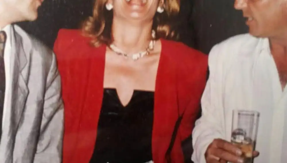 Mila junto a Pepe Sancho en una fiesta.