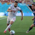 Jordi Alba, en el partido contra Eslovaquia