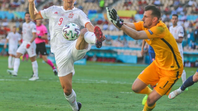 Gerard Moreno, en el partido contra Eslovaquia