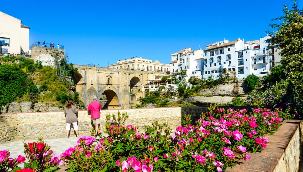 Jardines de Cuenca, Ronda, Serranía de Ronda, Málaga, Andalucía, España.