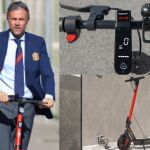 El patinete del seleccionador causa sensación en redes sociales