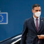 El presidente del Gobierno, Pedro Sánchez, ayer en Bruselas