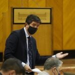El vicepresidente de la Junta, Juan Marín, en una comparecencia parlamentaria