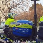 Motoristas de la Policía Local hispalense. EMERGENCIAS SEVILLA