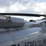 Imagen del helicóptero del presidente de Colombia, Iván Duque