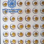 Parte de las monedas recuperadas