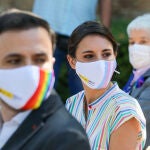 La ministra de Igualdad, Irene Montero durante el acto de entrega de los 1º Reconocimientos Arcoíris a personas y entidades destacadas en la visibilización, apoyo y defensa de los derechos de las personas LGTBI.