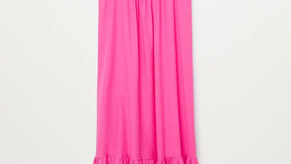 Vestido volante bajo de Mango