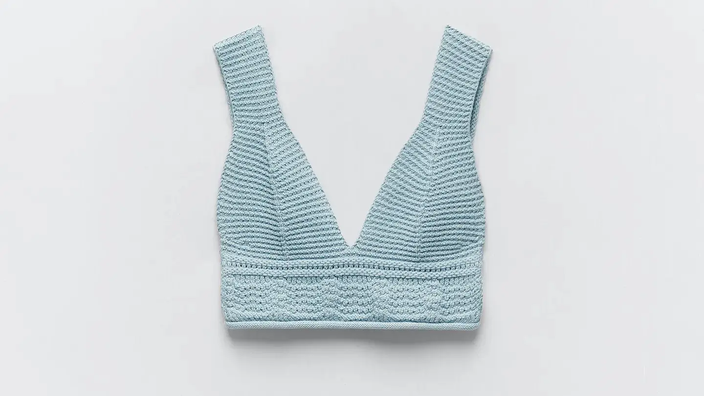 Top punto estructura de Zara