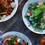 Detalle de las ensaladas de Bunny's Deli