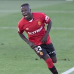 Amath Ndiaye con el Real Mallorca.