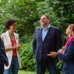 Oriol Junqueras en Suiza, con Marta Rovira