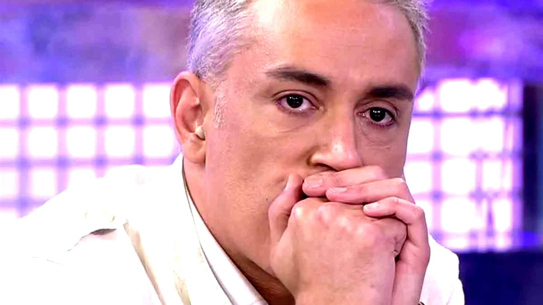 Kiko Hernández durante la emisión de 'Sálvame'