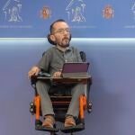 El portavoz de Unidas Podemos en el Congreso, Pablo Echenique