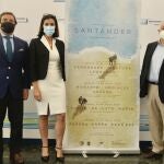 La alcaldesa de Santander, Gema Igual; el presidente del Consejo de Administración de la plaza de toros, Indalecio Sobrino; y el representante de Lances de Futuro, José María Garzón, en la presentación de los eventos taurinos de la ciudadAYUNTAMIENTO DE SANTANDER01/07/2021