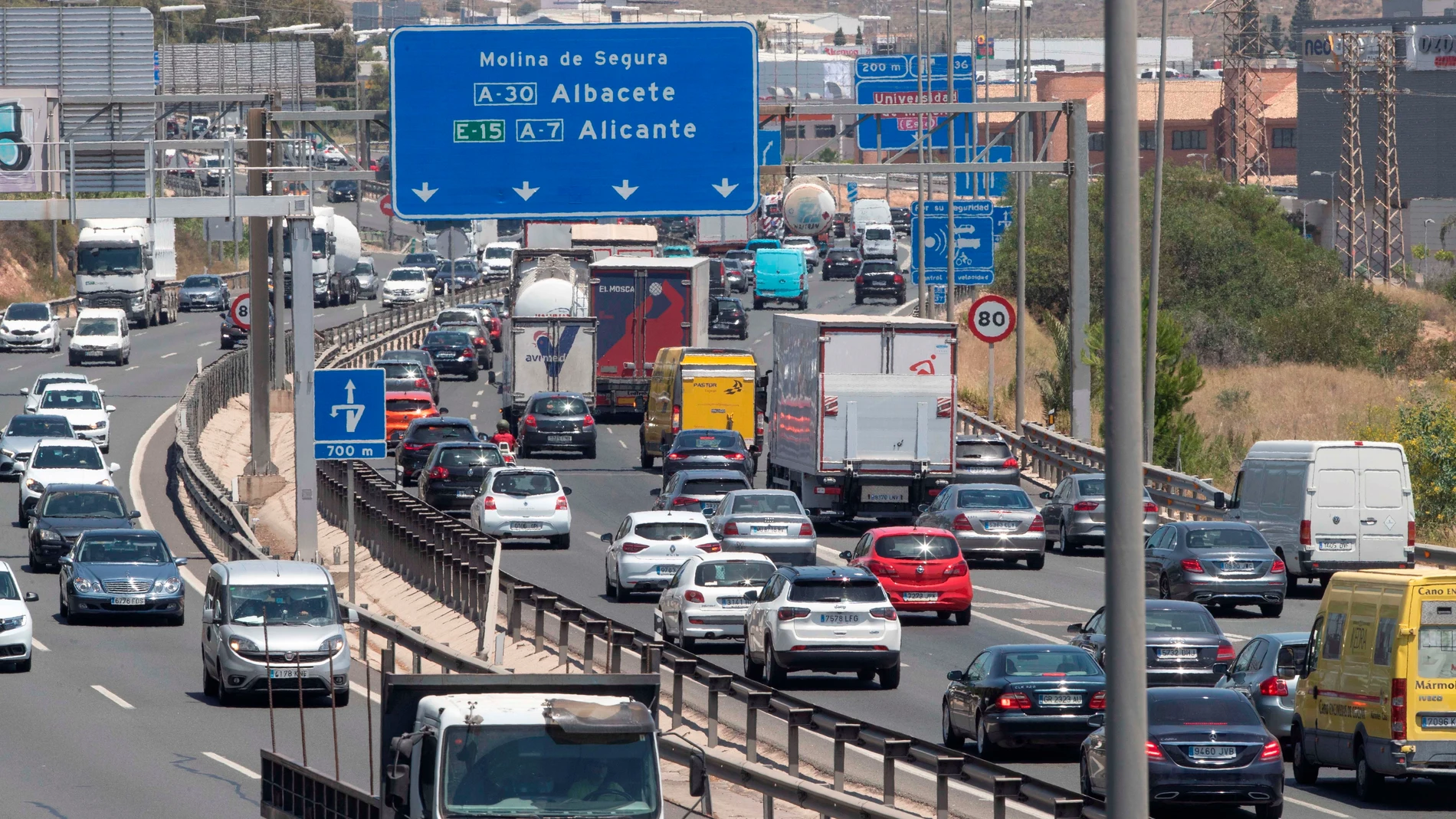 La DGT prevé casi 250.000 desplazamientos este fin de semana en Región de Murcia