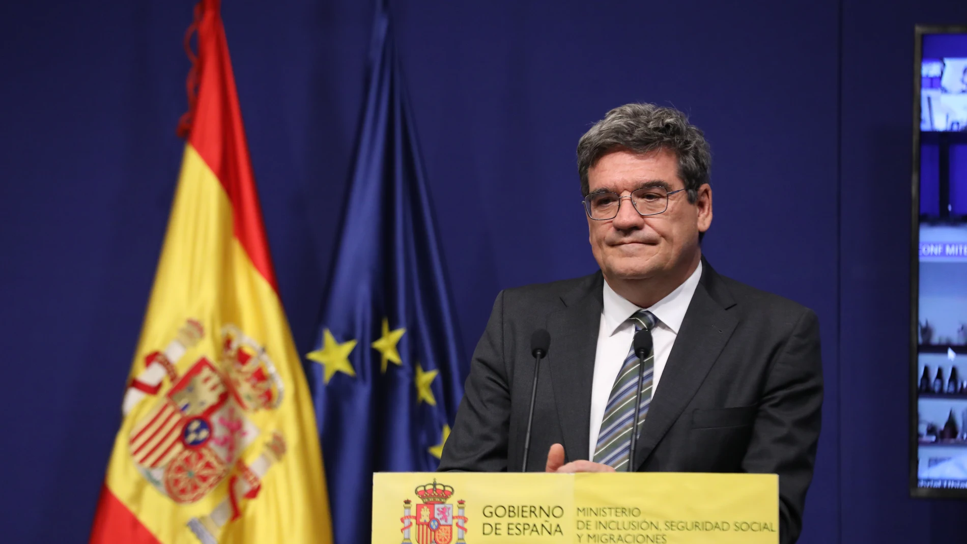 El ministro de Inclusión, Seguridad Social y Migraciones, José Luis Escrivá