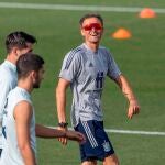 El seleccionador español, Luis Enrique, en el último entrenamiento en la Ciudad del Fútbol