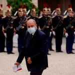 Eric Dupond-Moretti, el ministro de Justicia francés, acude al Elíseo el pasado 5 de julio