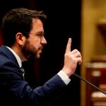 El presidente de la Generalitat, Pere Aragonés