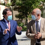 El presidente de la Junta de Castilla y León, Alfonso Fernández Mañueco, y el vicepresidente, portavoz y consejero de Transparencia, Ordenaci�n del Territorio y Acción Exterior, Francisco Igea, ofrecen una rueda de prensa para hacer balance de los dos años de legislatura