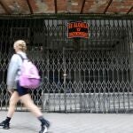 Negocios cerrados a causa de la pandemia por el Covid.