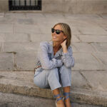 Lucia B&aacute;rcena, con prendas de Polin Et Moi.